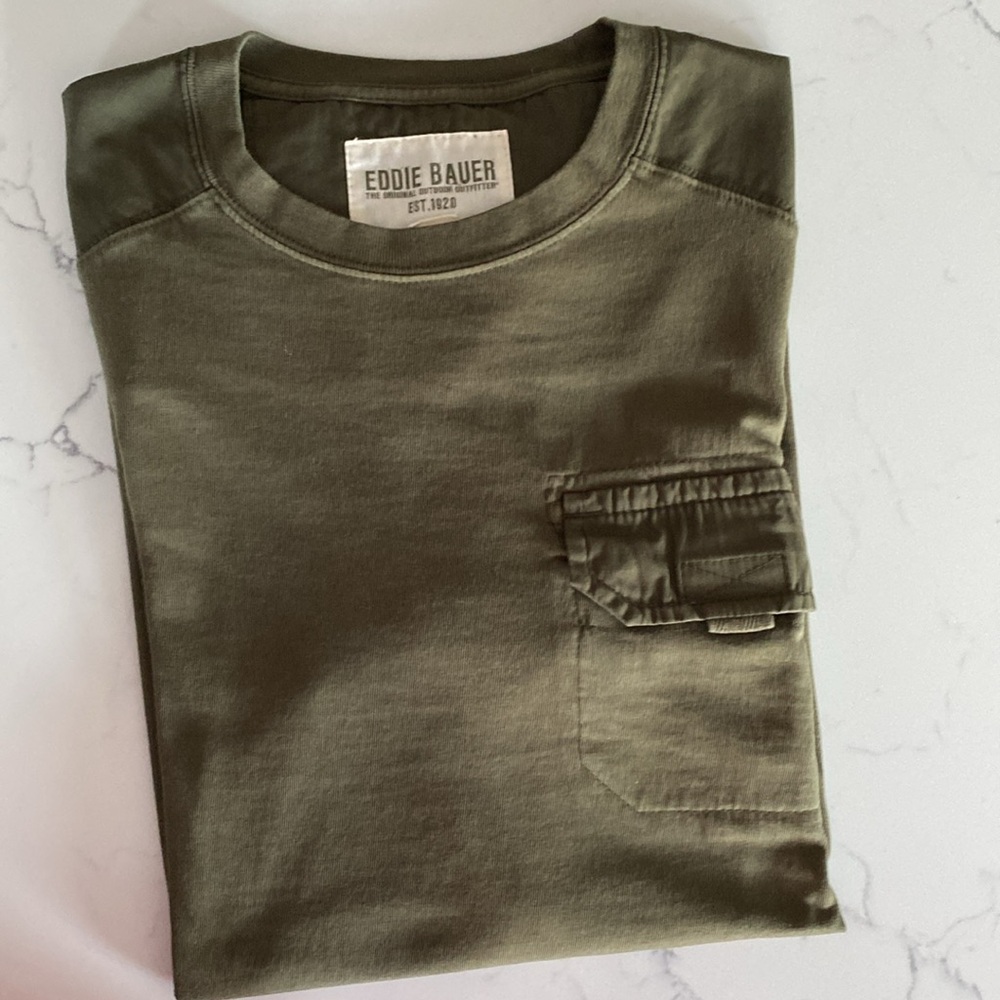 Olive Green Short Sleeve Top/T-Shirt